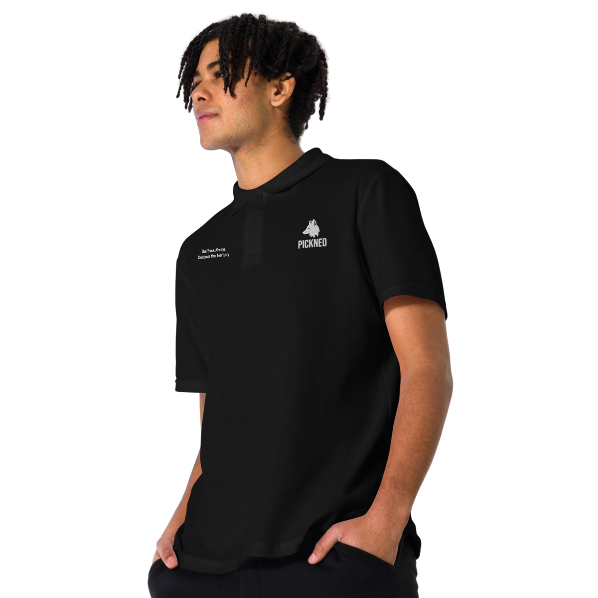 Camiseta Polo Negra Unisex