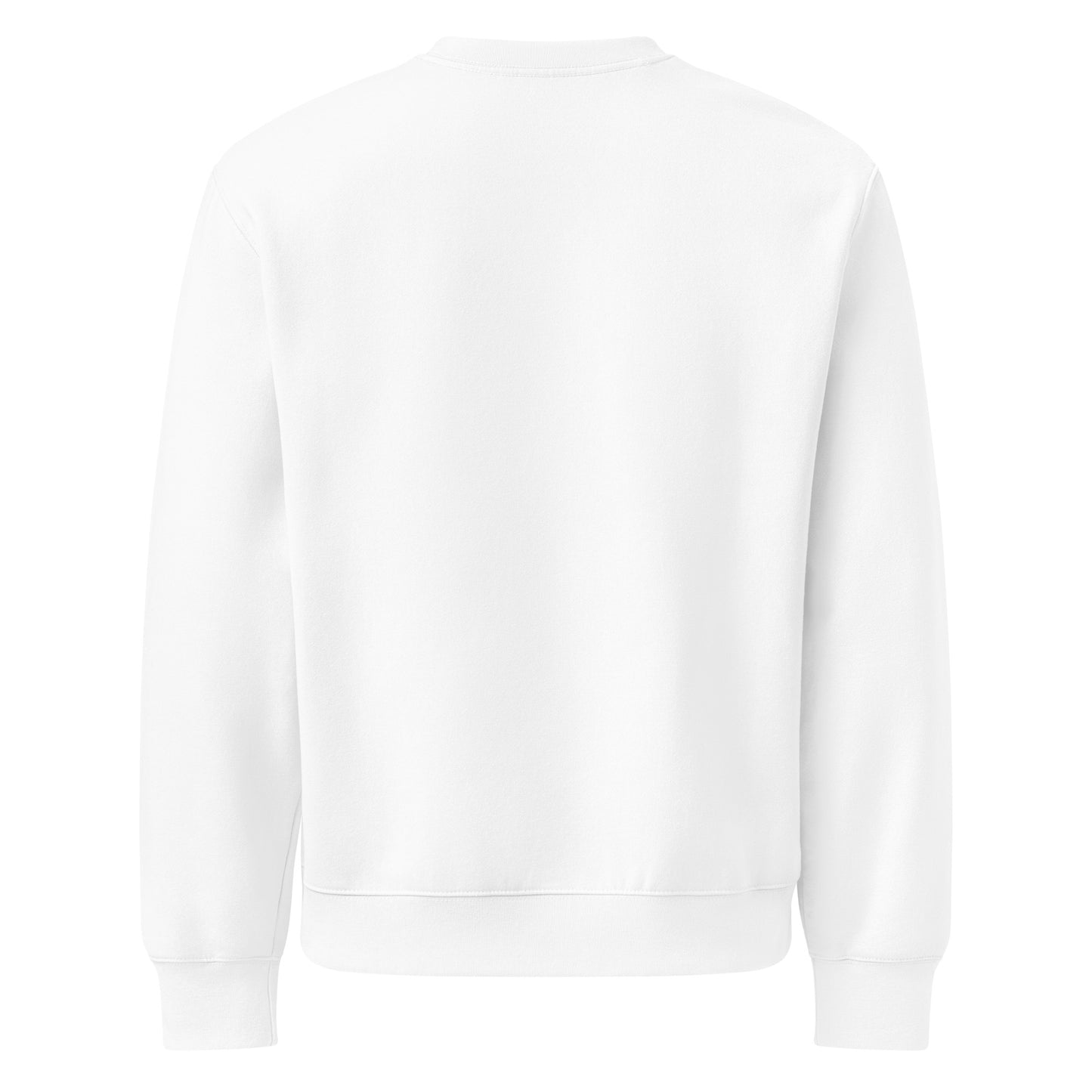 Sudadera Blanca "VANGUARD" (420g) Unisex