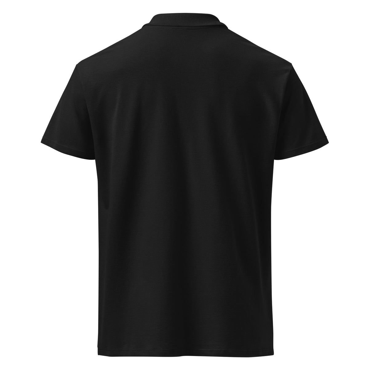 Camiseta Polo Negra "MOUNTAIN" Unisex