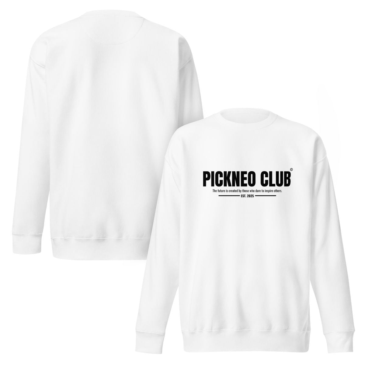 Sudadera Blanca "INSPIRED" Unisex (420g)