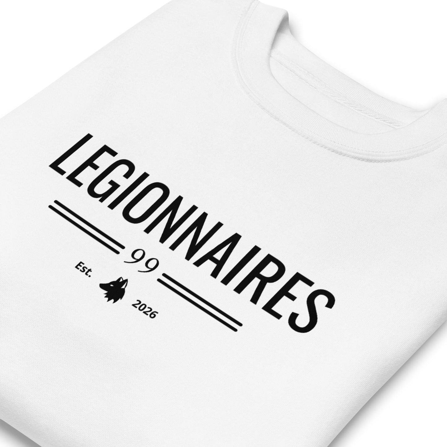 Sudadera Blanca "LEGIONNARIES" (420g)