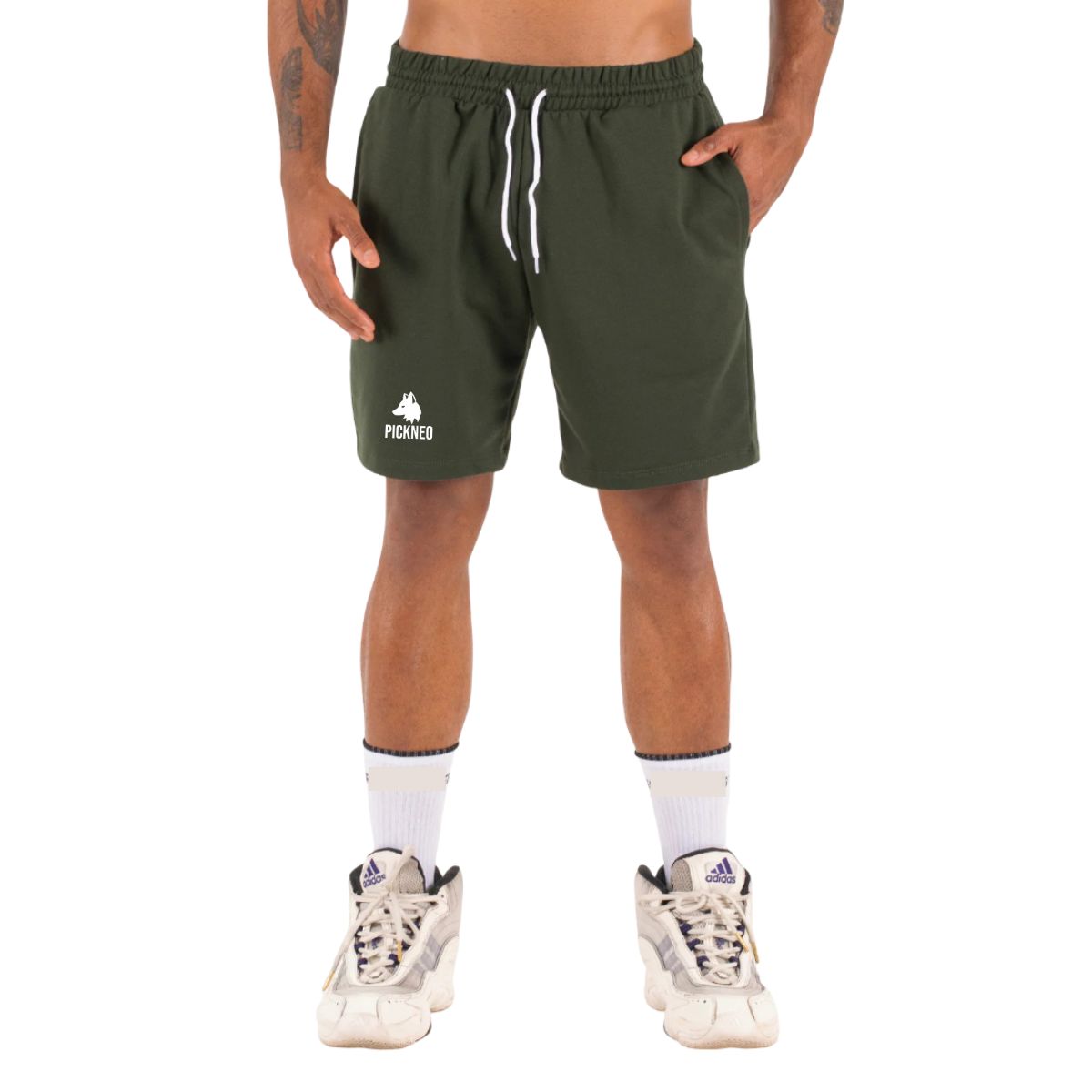 Pantaloneta Basic Verde Militar