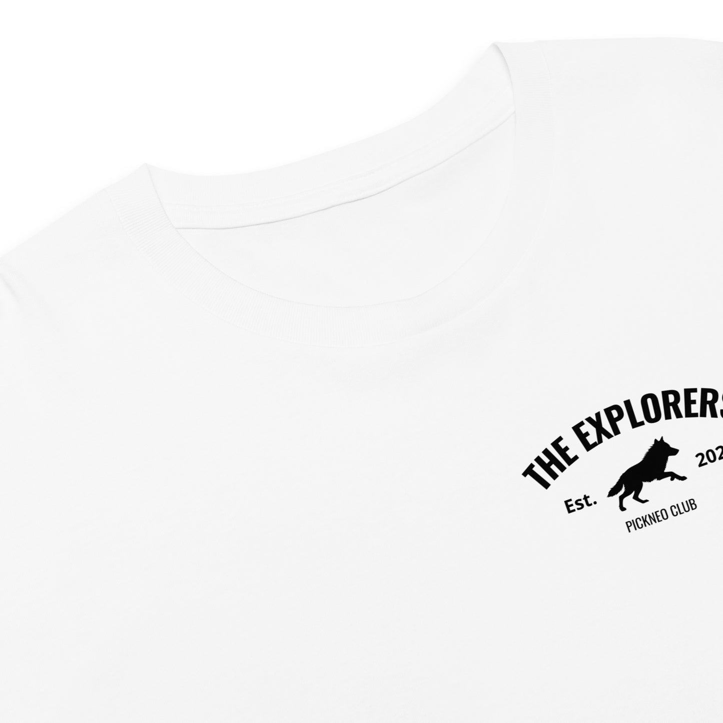 Crop Top Blanco "EXPLORERS" (165g)