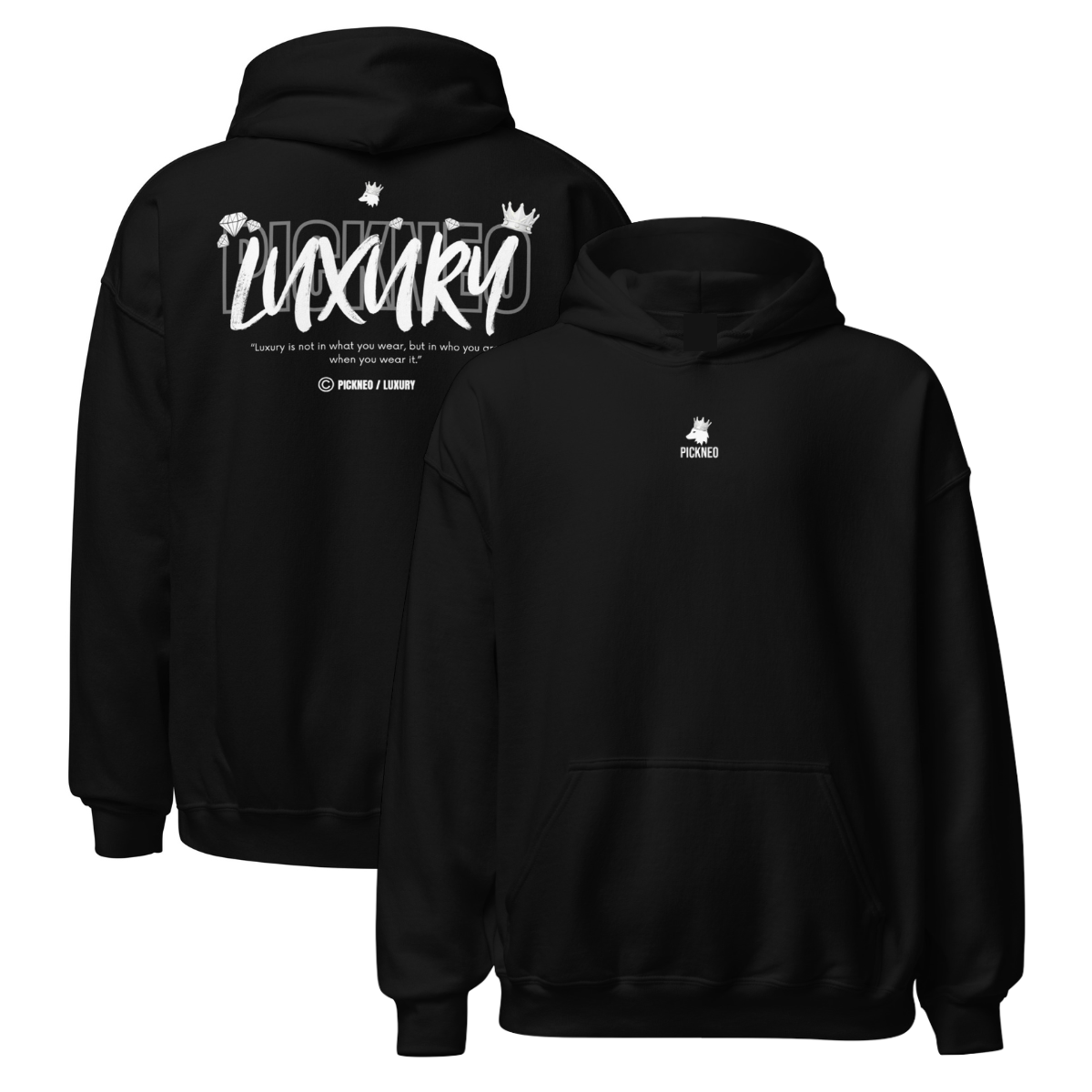 Hoodie Negro "LUXURY"