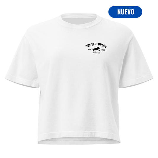 Boxy Fit Blanca "EXPLORERS" (320g)