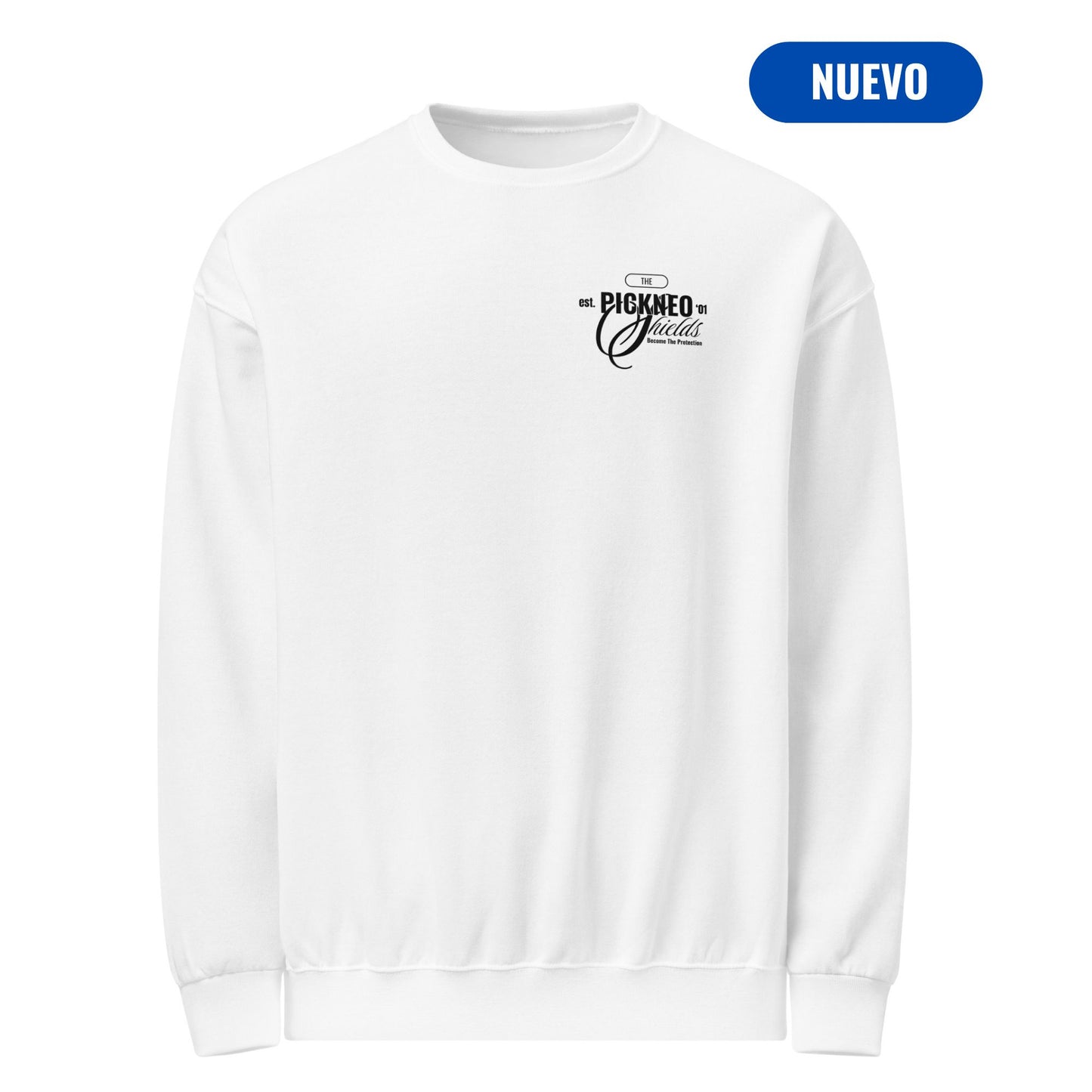 Sudadera BLANCA "SHIELDS" (420g)