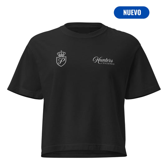 Boxy Fit Negra "HUNTERS ROYAL" (320g)