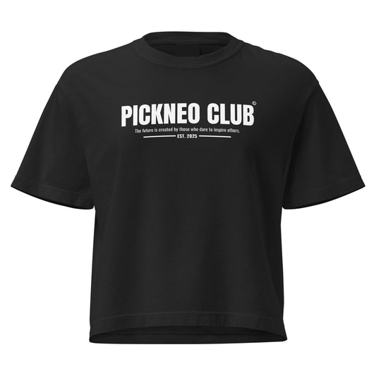 Crop Top Negro "CLUB" (165g)