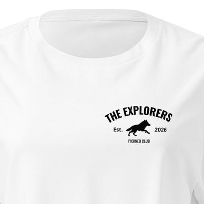 Crop Top Blanco "EXPLORERS" (165g)
