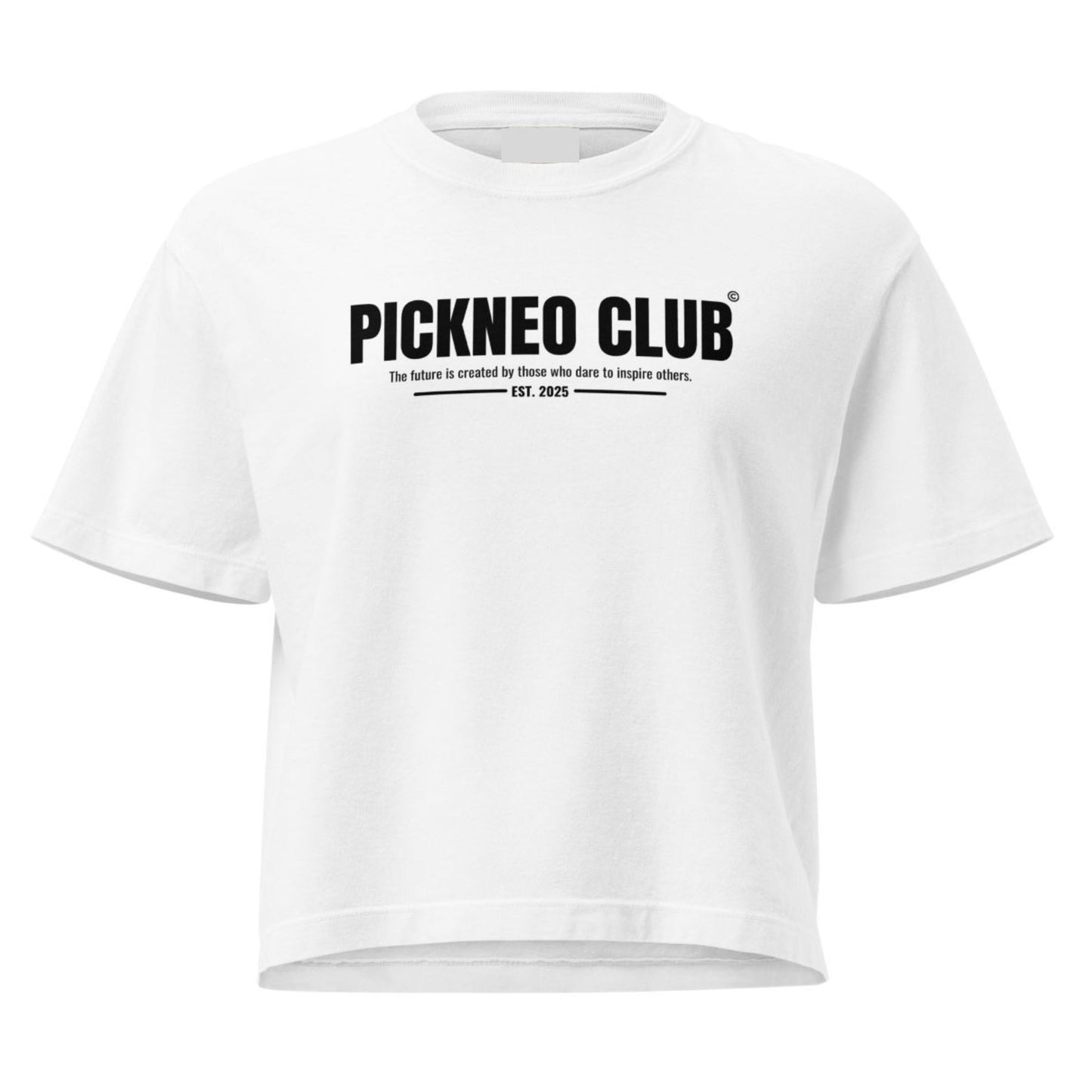 Crop Top Blanco "CLUB" (165g)