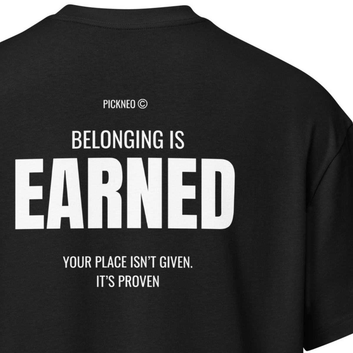 Oversized Negra "EARNED" (270g)