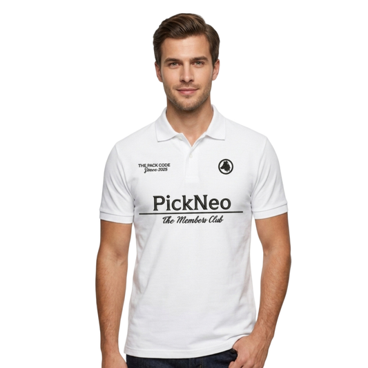Camiseta Polo Blanca "MEMBERS CLUB"