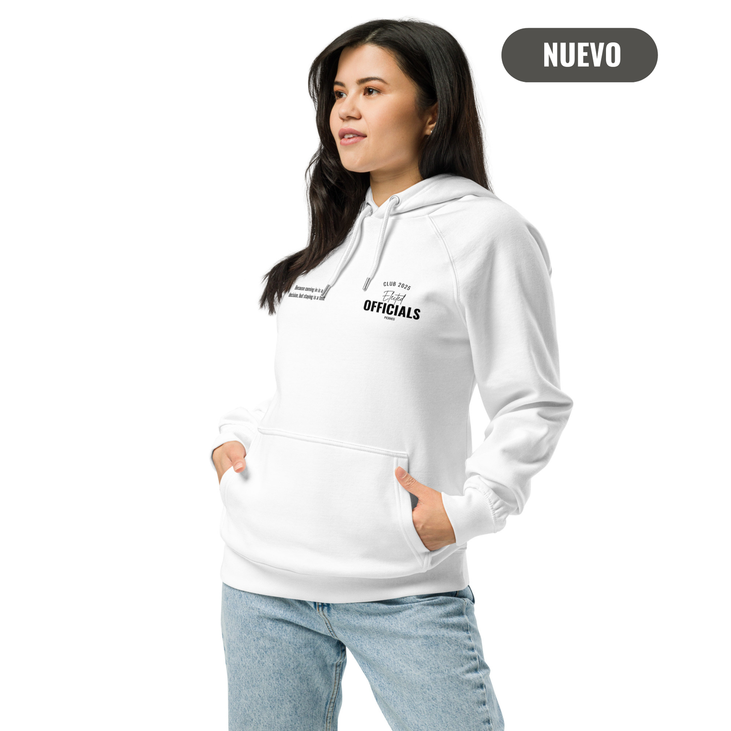 Hoodie Blanco "ELECTED" (420g)