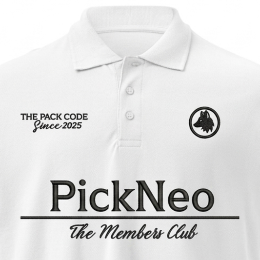 Camiseta Polo Blanca "MEMBERS CLUB"