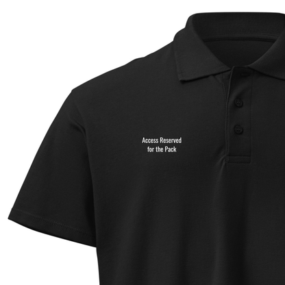 Camiseta Polo Negra "CLUB"