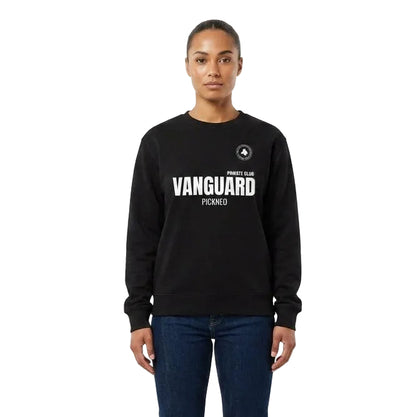 Sudadera Negra "VANGUARD" (420g) Unisex
