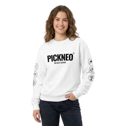 Sudadera Blanca "BEST GATHER" (420g) Unisex
