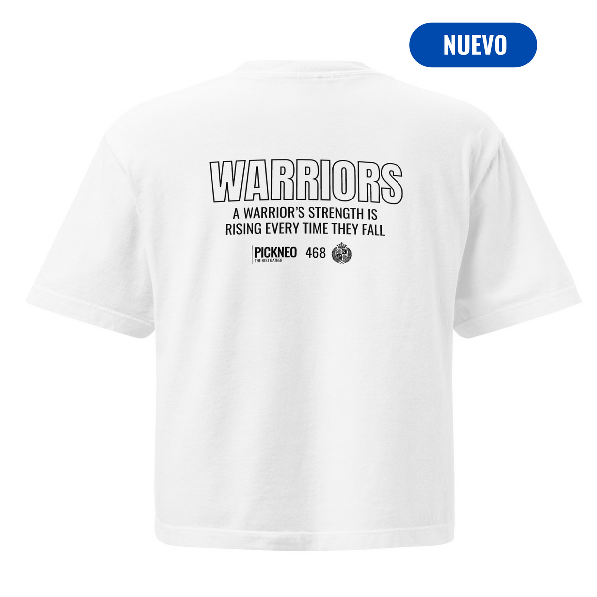 Boxy Fit Blanca "WARRIORS" (320g)