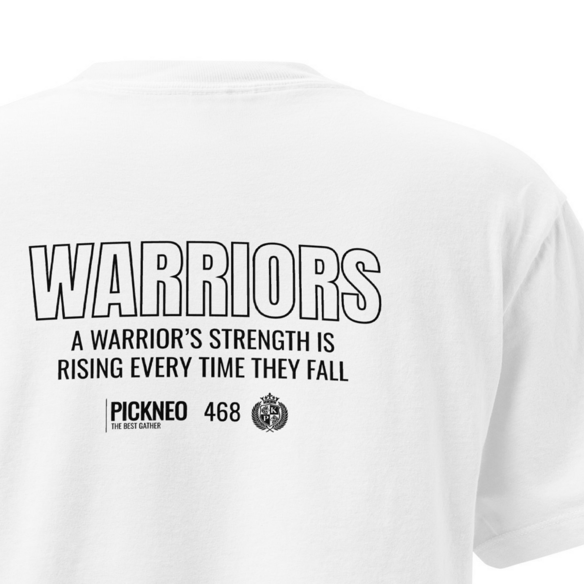 Boxy Fit Blanca "WARRIORS" (320g)