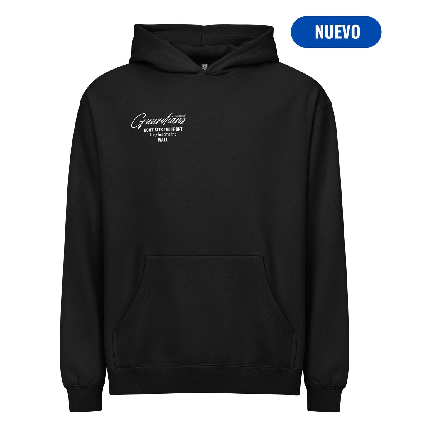 Hoodie Negro "GUARDIANS" (420g)