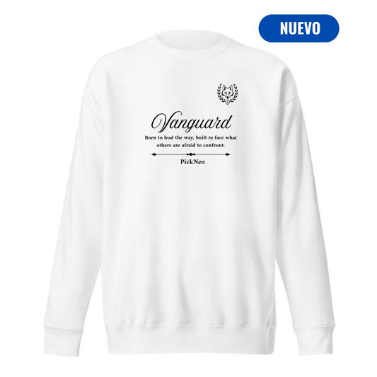 Sudadera Blanca "VANGUARD" (420g)