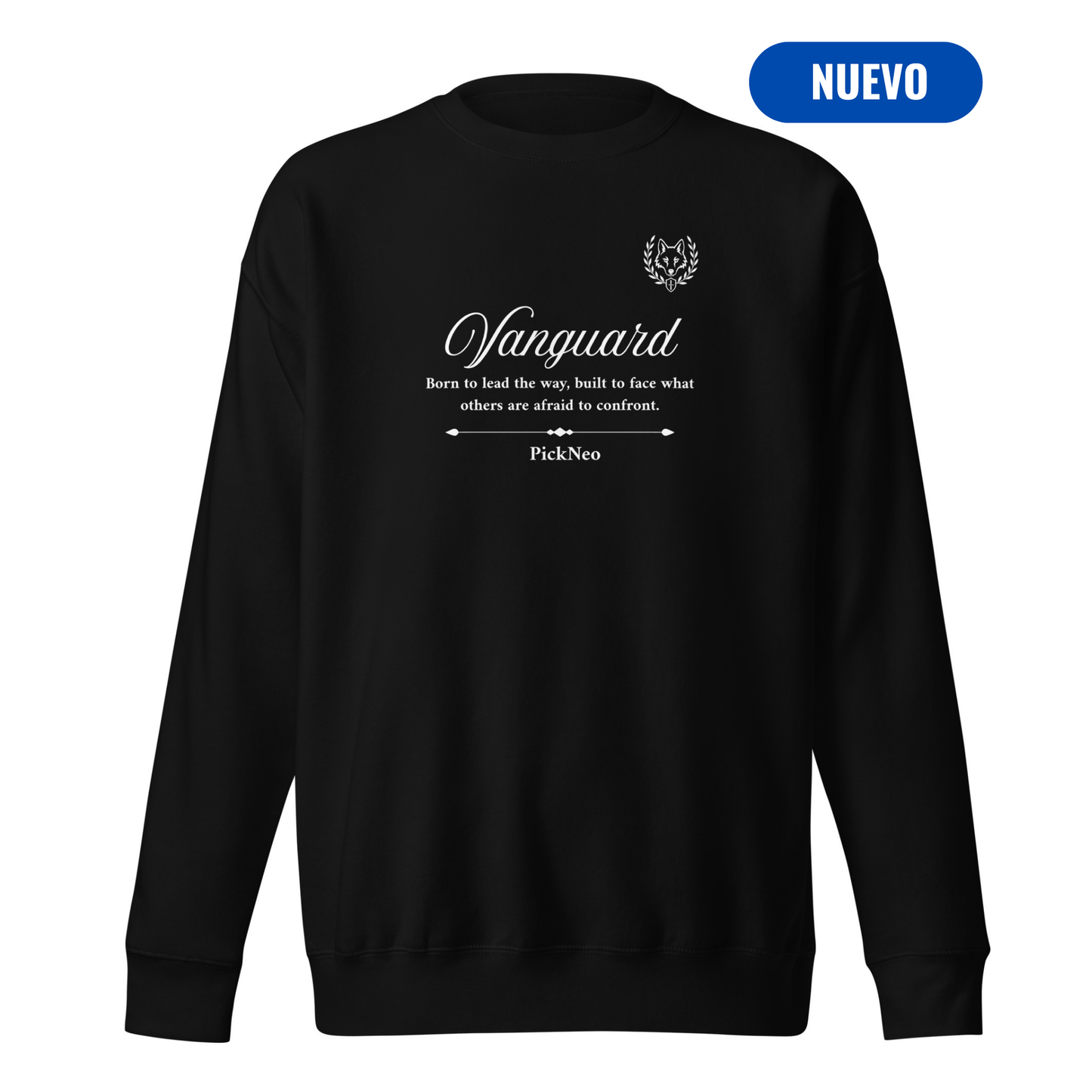 Sudadera Negra "VANGUARD" (420g)