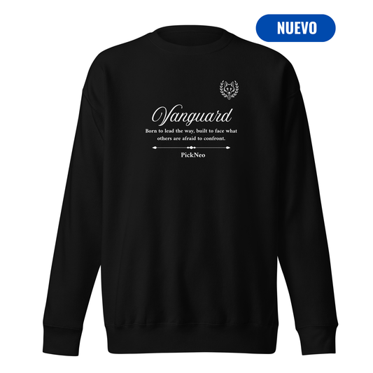 Sudadera Negra "VANGUARD" (420g)