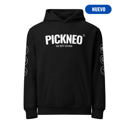 Hoodie Negro "BEST GATHER" Unisex (420g)