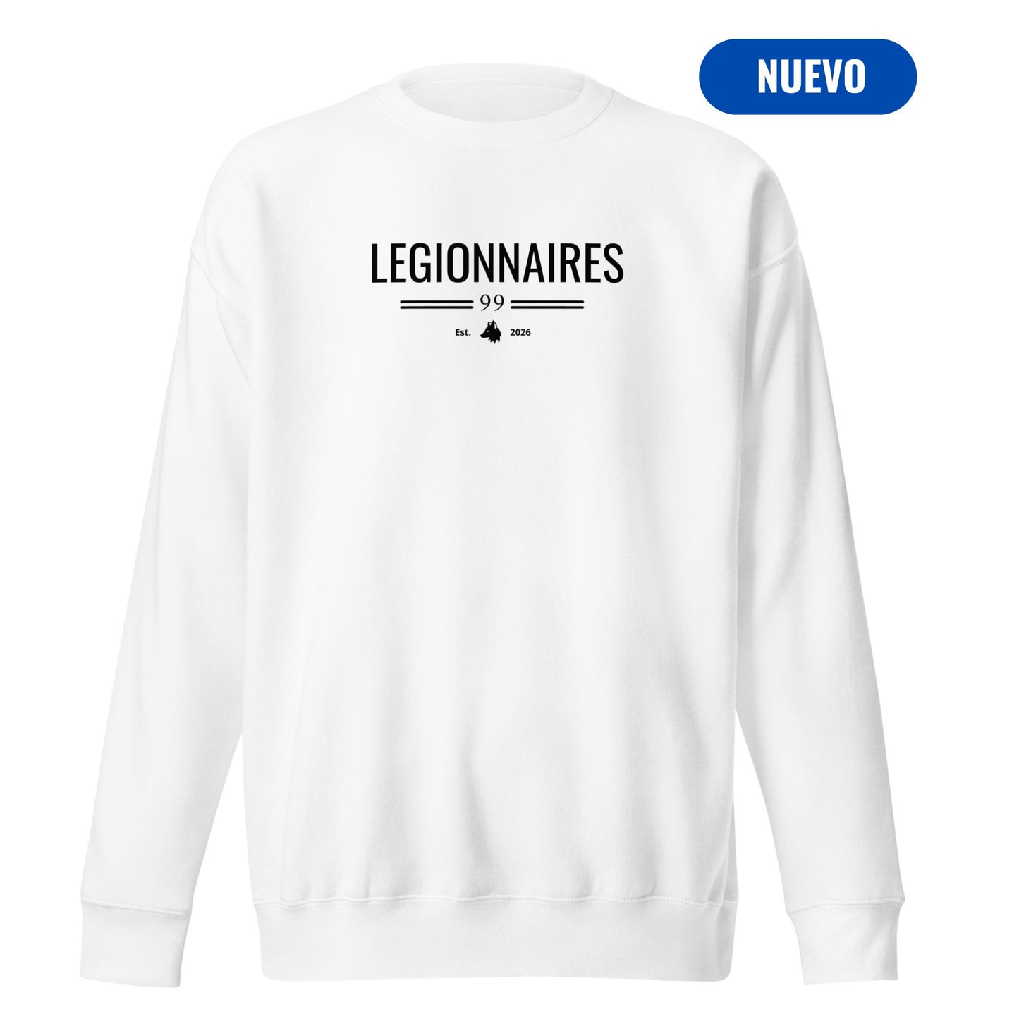 Sudadera Blanca "LEGIONNARIES" (420g)