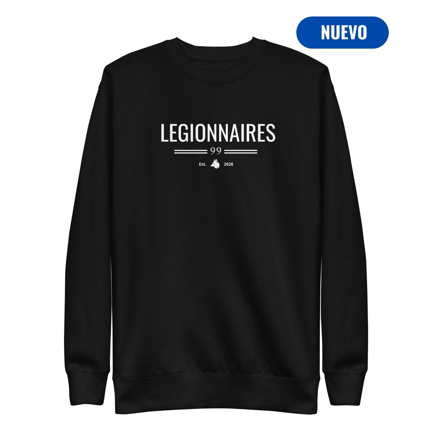 Sudadera Negra "LEGIONNARIES" (420g)