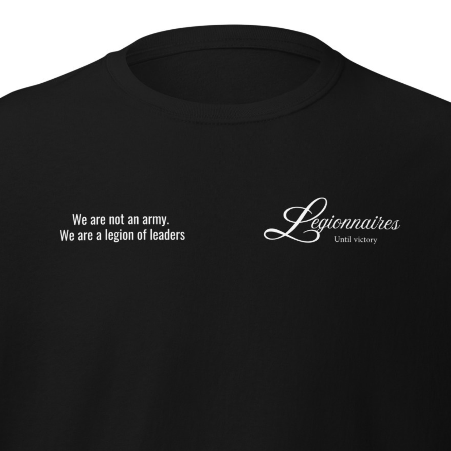 Camiseta Negra "LEGIONNARIES" (200g)