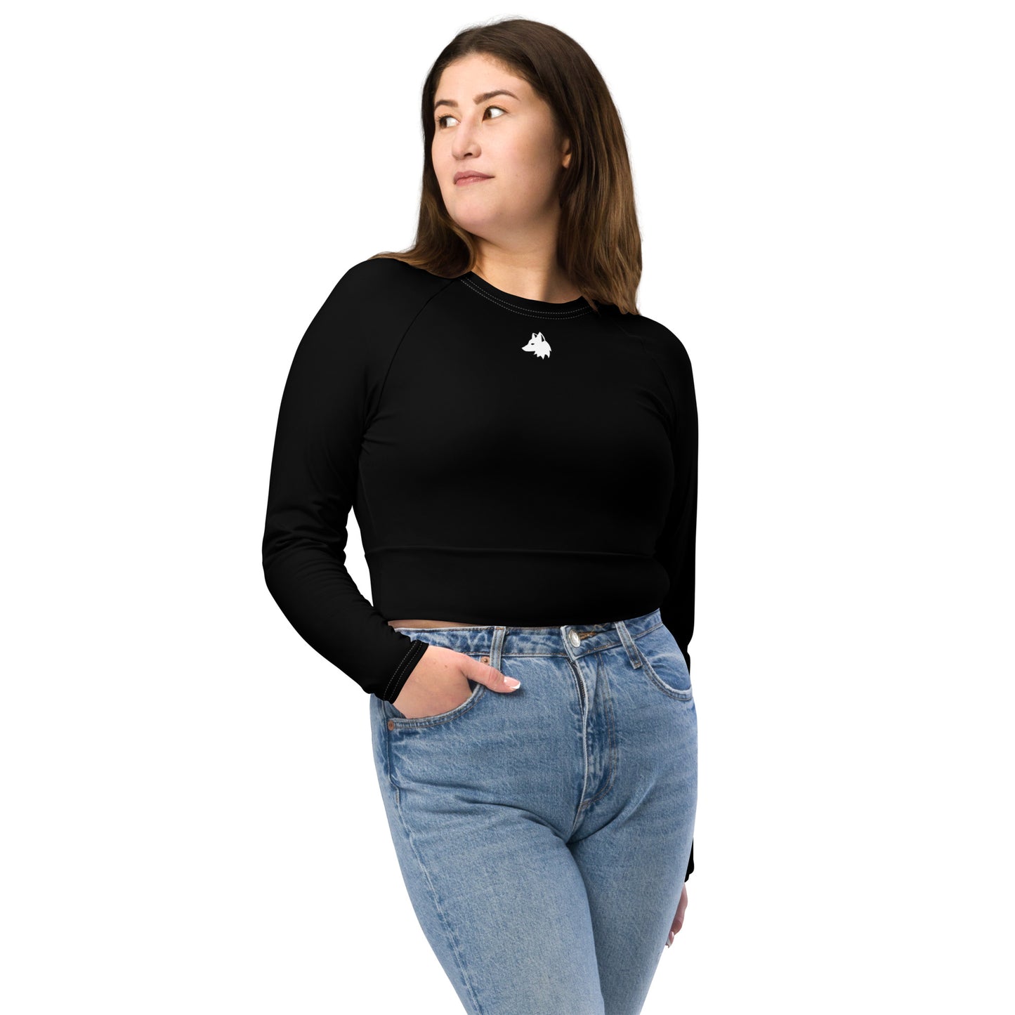 Long-Sleeve Crop Top