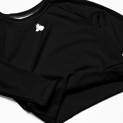 Long-Sleeve Crop Top