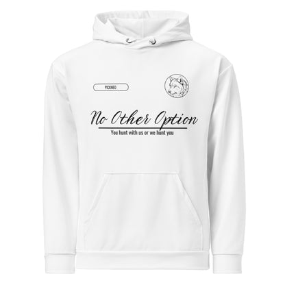 Hoodie Blanco "NOOPTION" (420g)