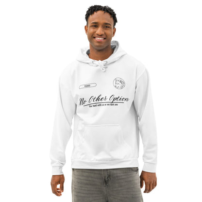 Hoodie Blanco "NOOPTION" (420g)