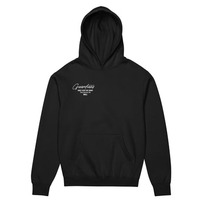 Hoodie Negro "GUARDIANS" (420g)