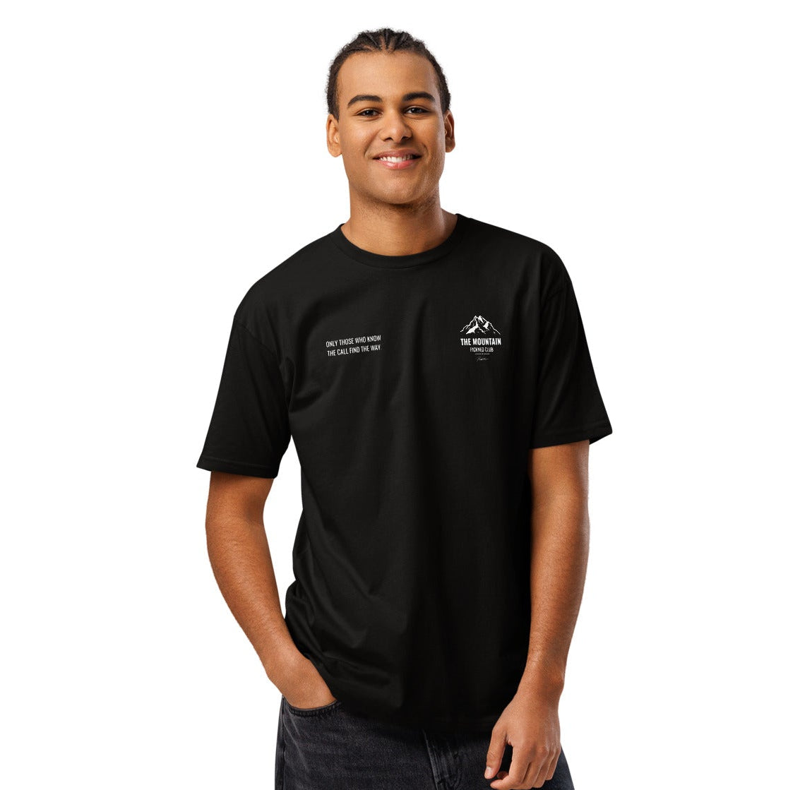 Camiseta Negra "MOUNTAIN" (200g)