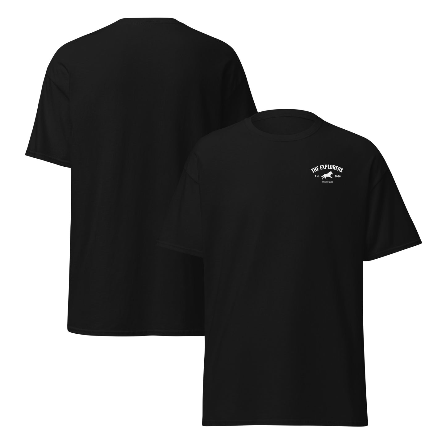 Camiseta Negra "EXPLORERS" (200g)