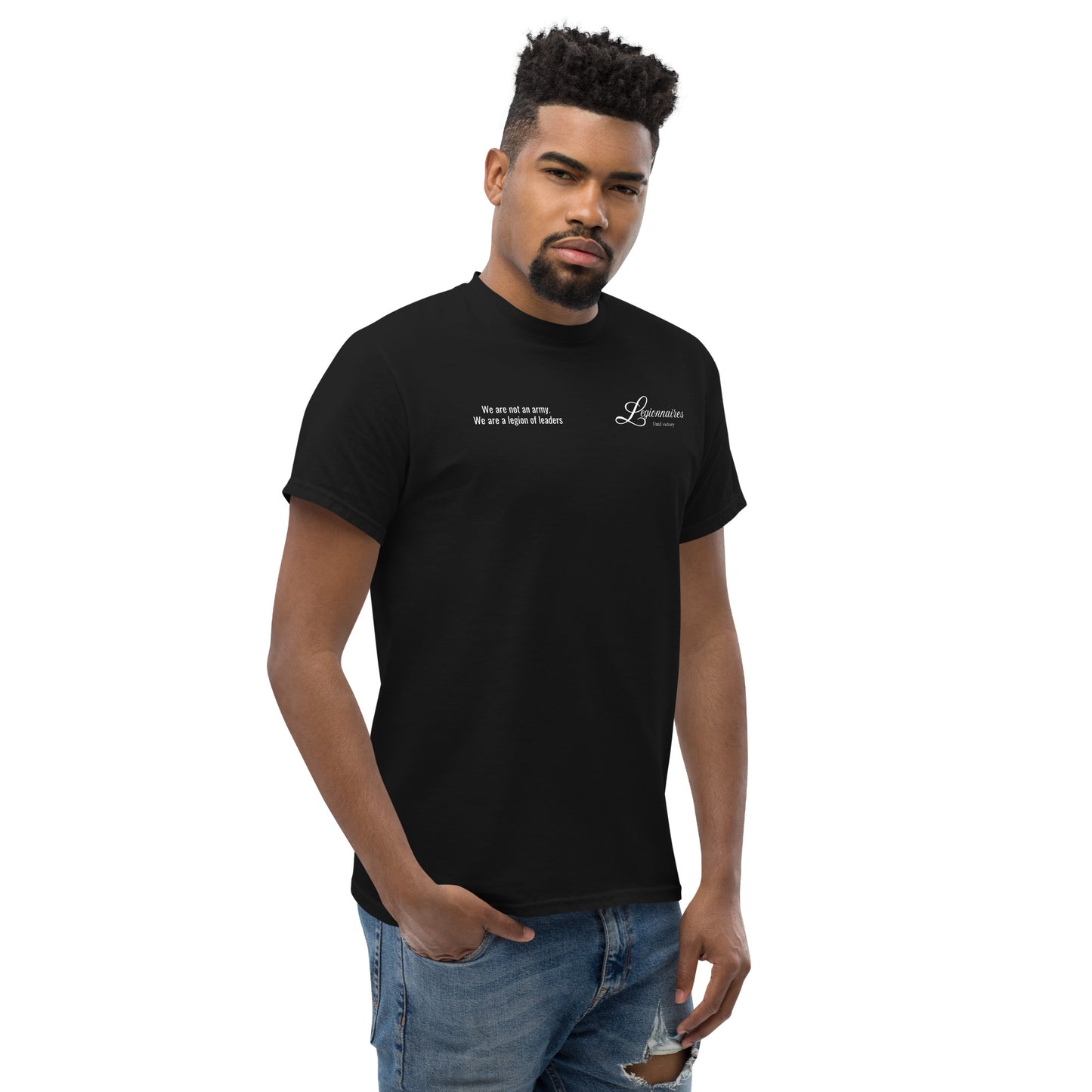 Camiseta Negra "LEGIONNARIES" (200g)