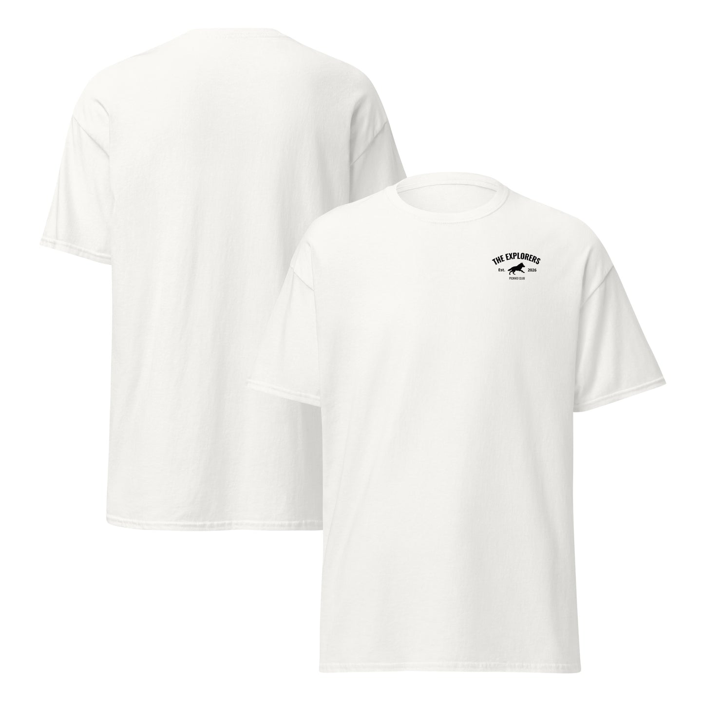 Camiseta Blanca "EXPLORERS" (200g)