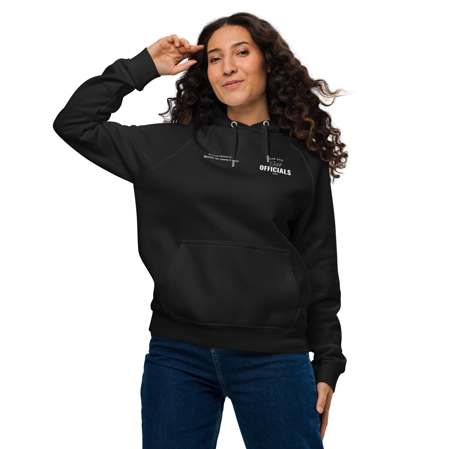 Hoodie Negro "ELECTED" Unisex (420g)