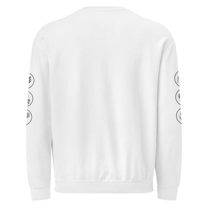 Sudadera Blanca "BEST GATHER" (420g) Unisex