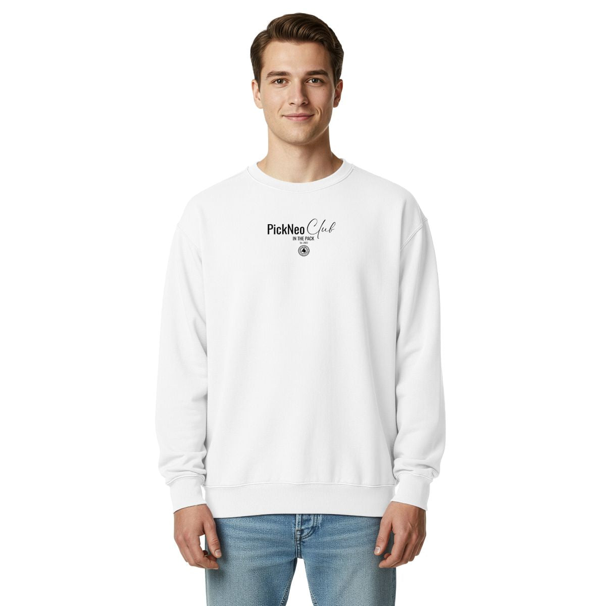 Sudadera Premium Blanca "SOCIETY" (420g)