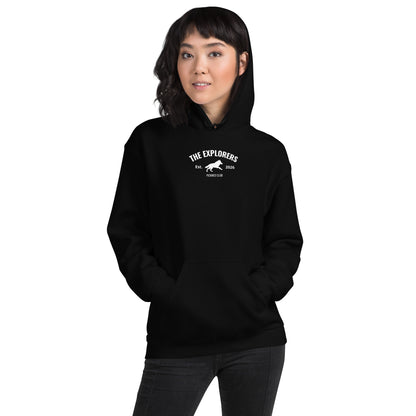 Hoodie Negro "EXPLORERS" (420g)