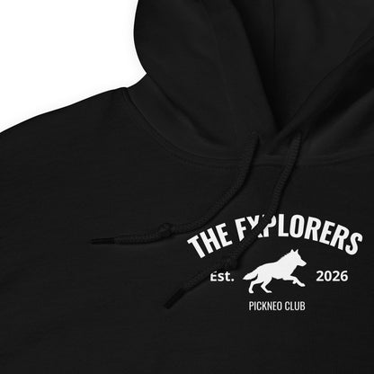 Hoodie Negro "EXPLORERS" (420g)