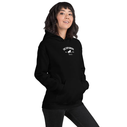 Hoodie Negro "EXPLORERS" (420g)