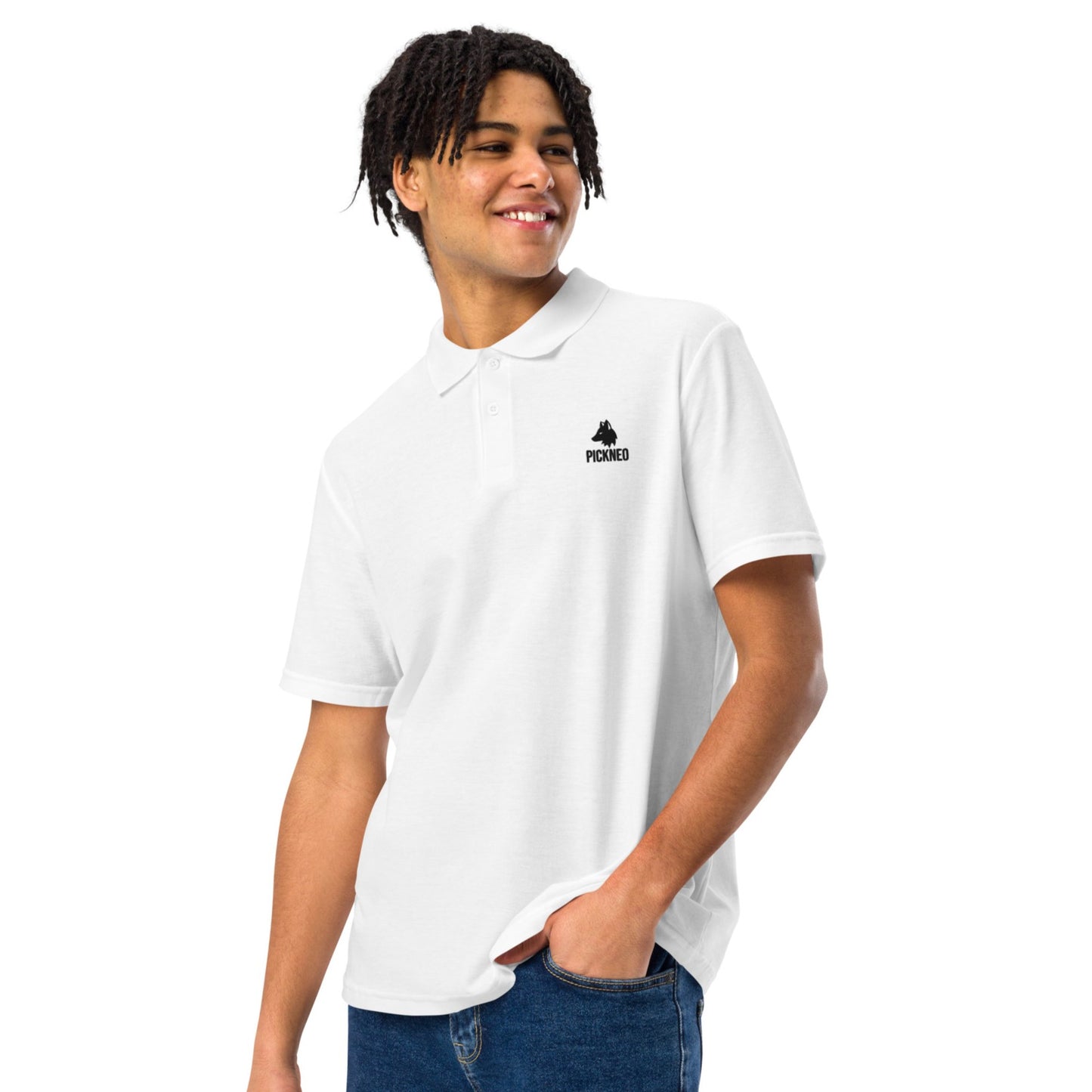 Camiseta Polo "LUXURY" Blanca