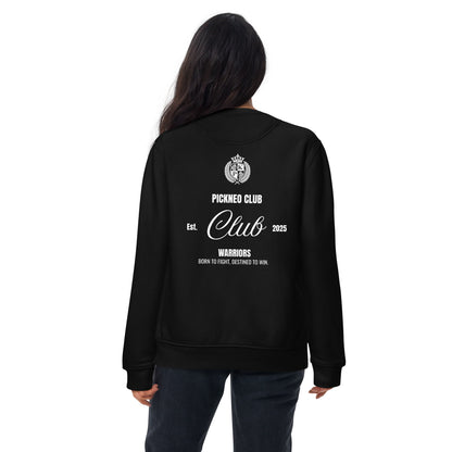 Sudadera Negra "WARRIORS" (420g) Unisex
