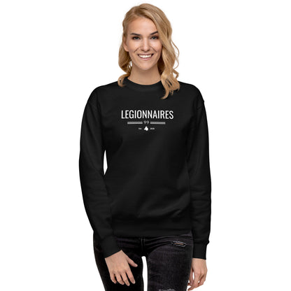 Sudadera Negra "LEGIONNARIES" (420g)