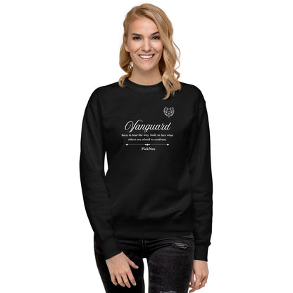 Sudadera Negra "VANGUARD" (420g)
